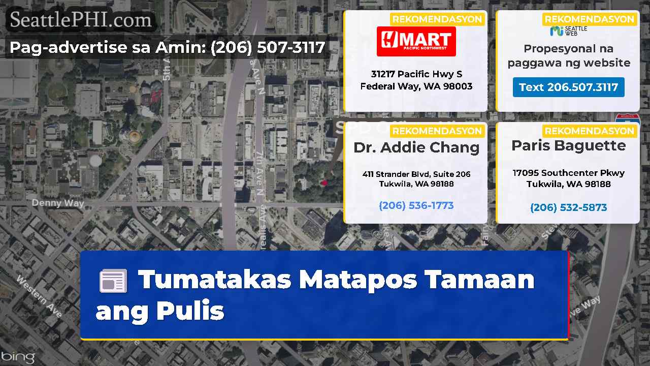 Tumatakas Matapos Tamaan ang Pulis