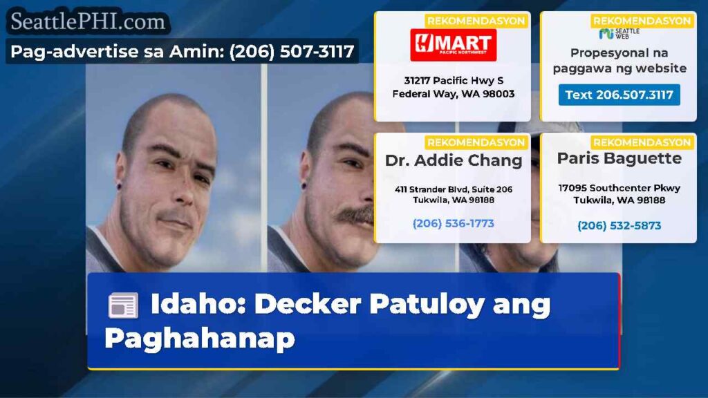 Idaho: Decker Patuloy ang Paghahanap