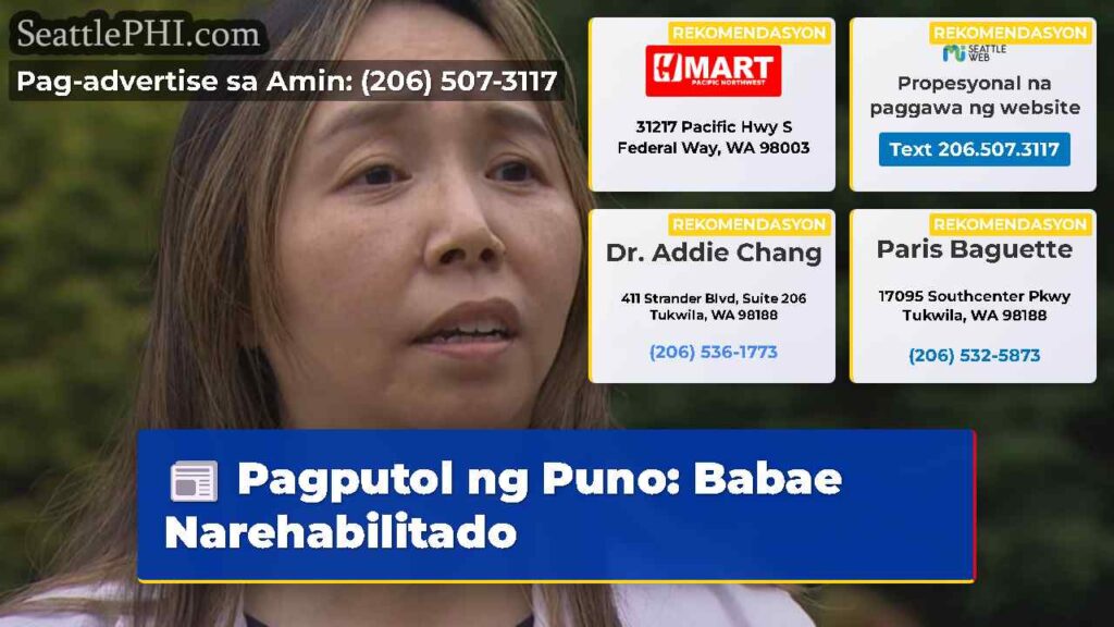 Pagputol ng Puno: Babae Narehabilitado