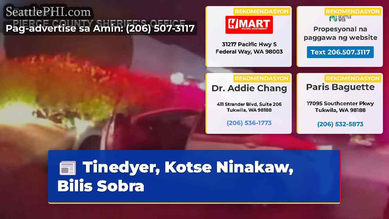 Tinedyer Kotse Ninakaw Bilis Sobra