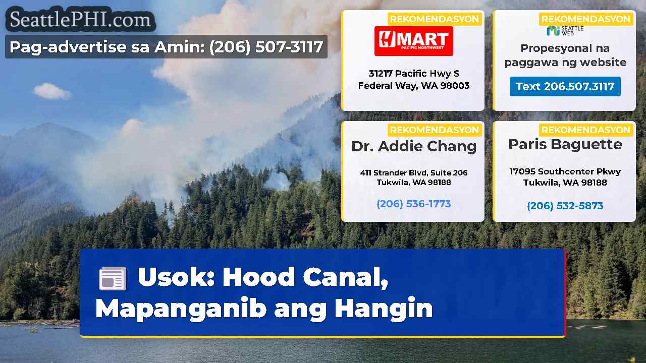 Usok: Hood Canal, Mapanganib ang Hangin