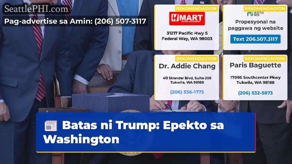 Batas ni Trump: Epekto sa Washington