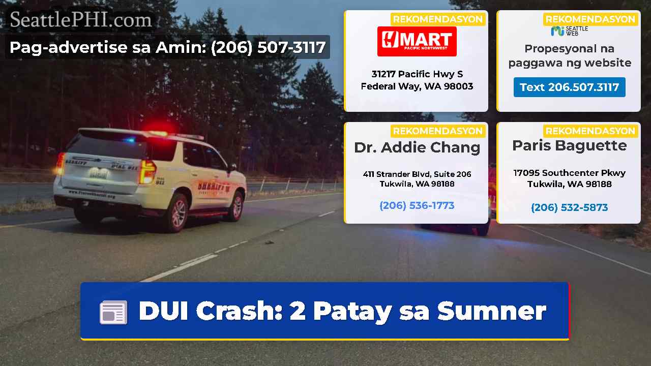 DUI Crash 2 Patay sa Sumner