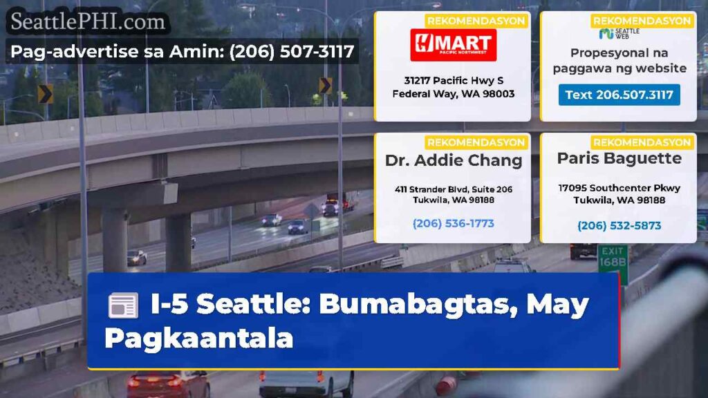 I-5 Seattle: Bumabagtas, May Pagkaantala