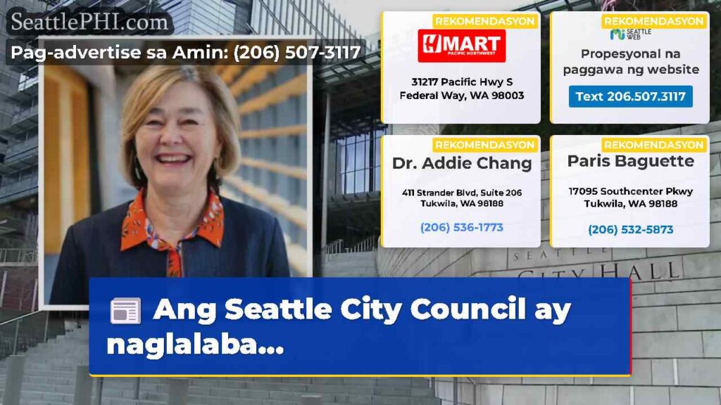 Ang Seattle City Council ay naglalaba...