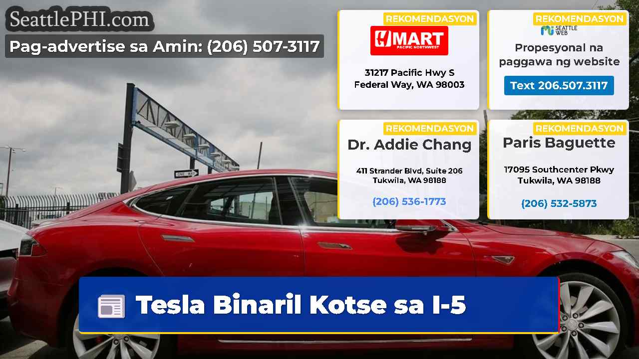 Tesla Binaril Kotse sa I-5