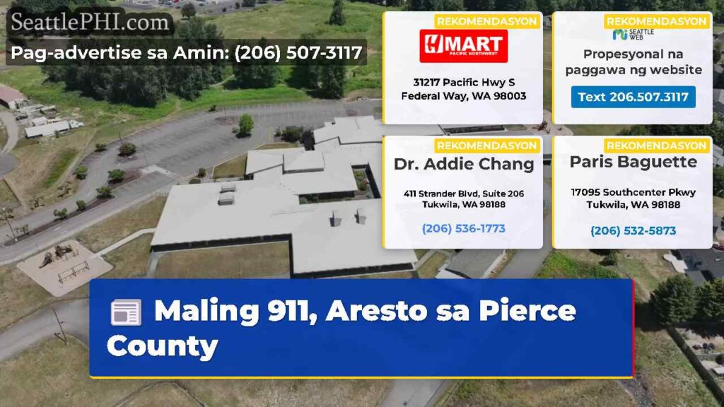 Maling 911, Aresto sa Pierce County