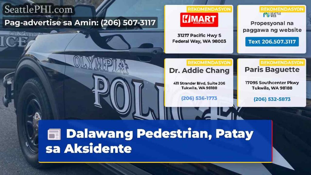 Dalawang Pedestrian, Patay sa Aksidente