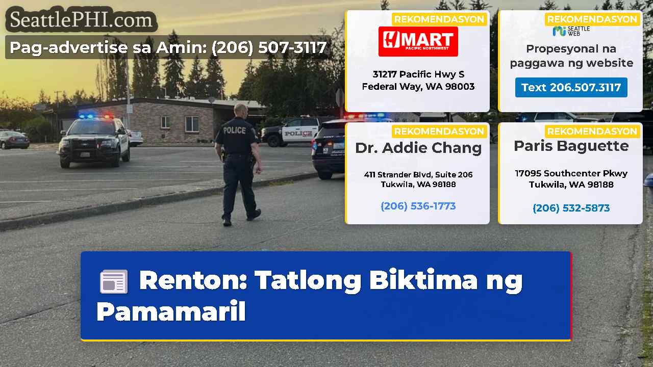 Renton Tatlong Biktima ng Pamamaril