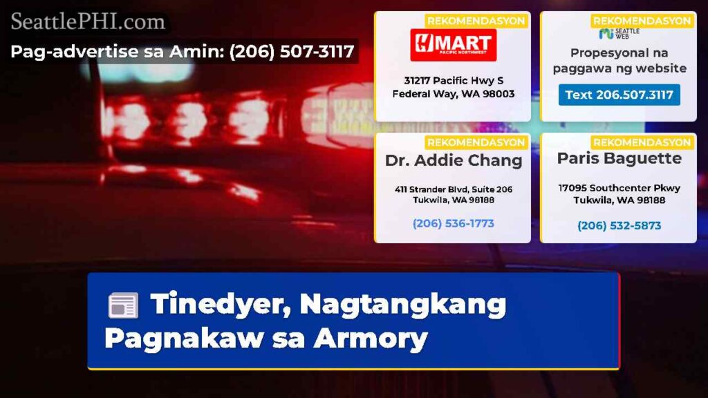 Tinedyer, Nagtangkang Pagnakaw sa Armory