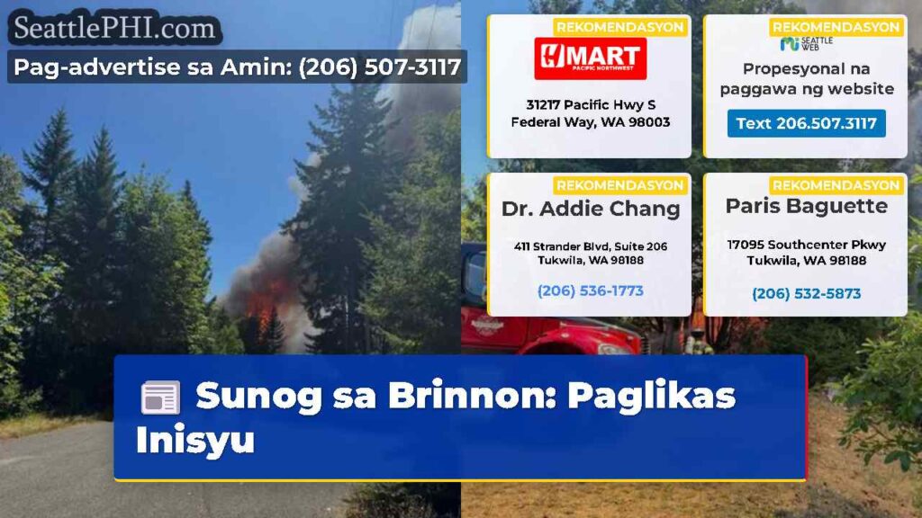 Sunog sa Brinnon: Paglikas Inisyu