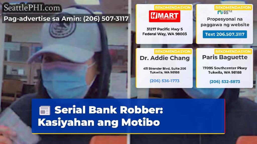 Serial Bank Robber: Kasiyahan ang Motibo