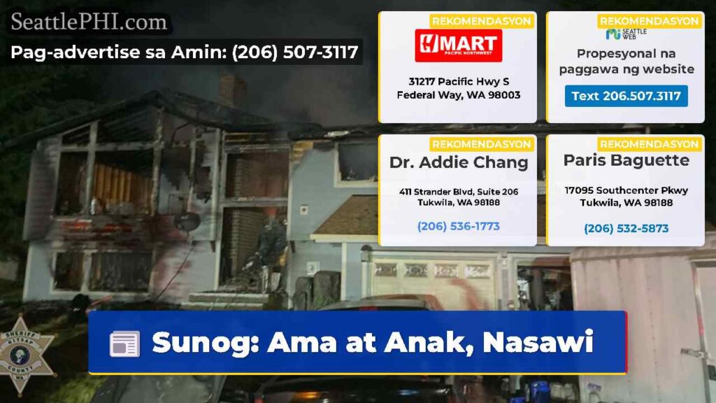 Sunog: Ama at Anak, Nasawi