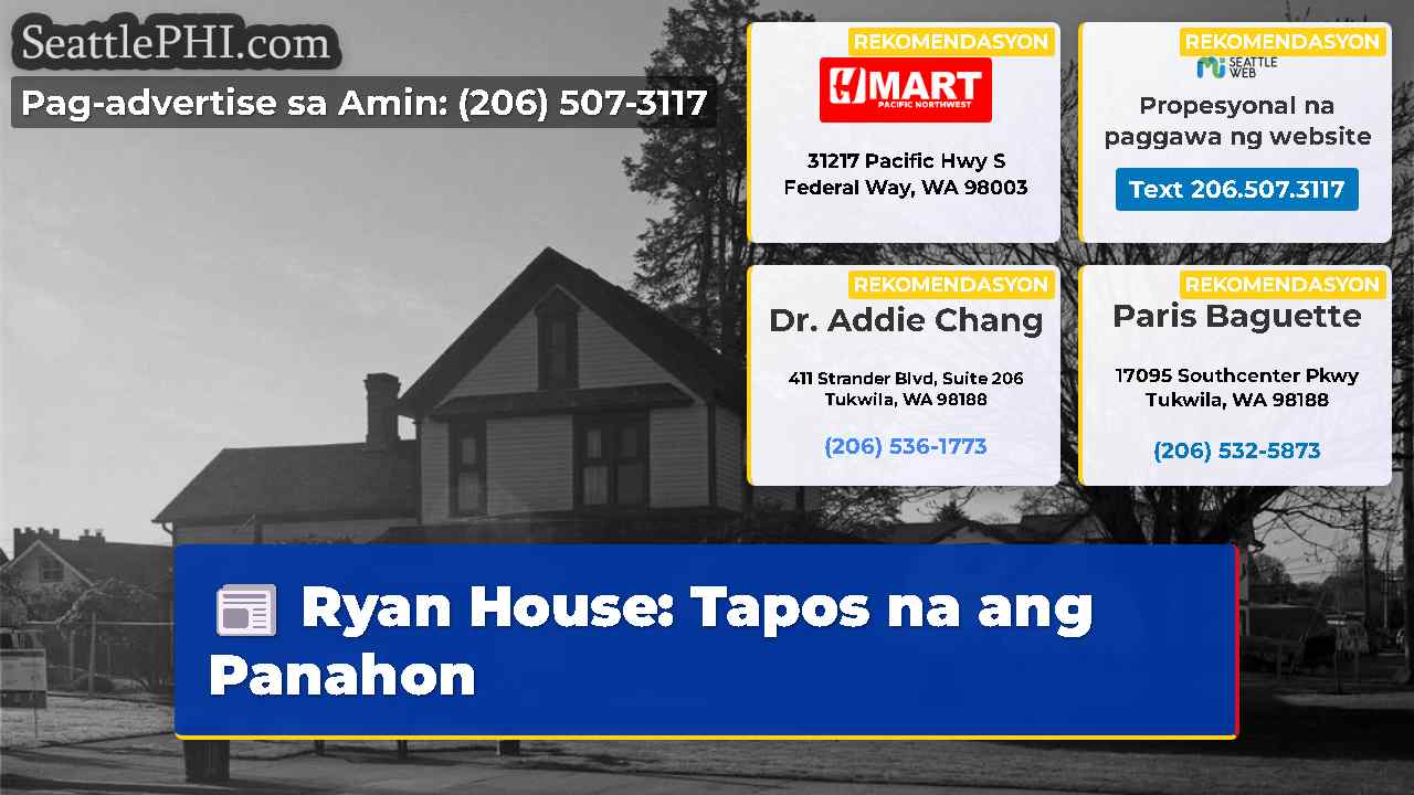 Ryan House: Tapos na ang Panahon