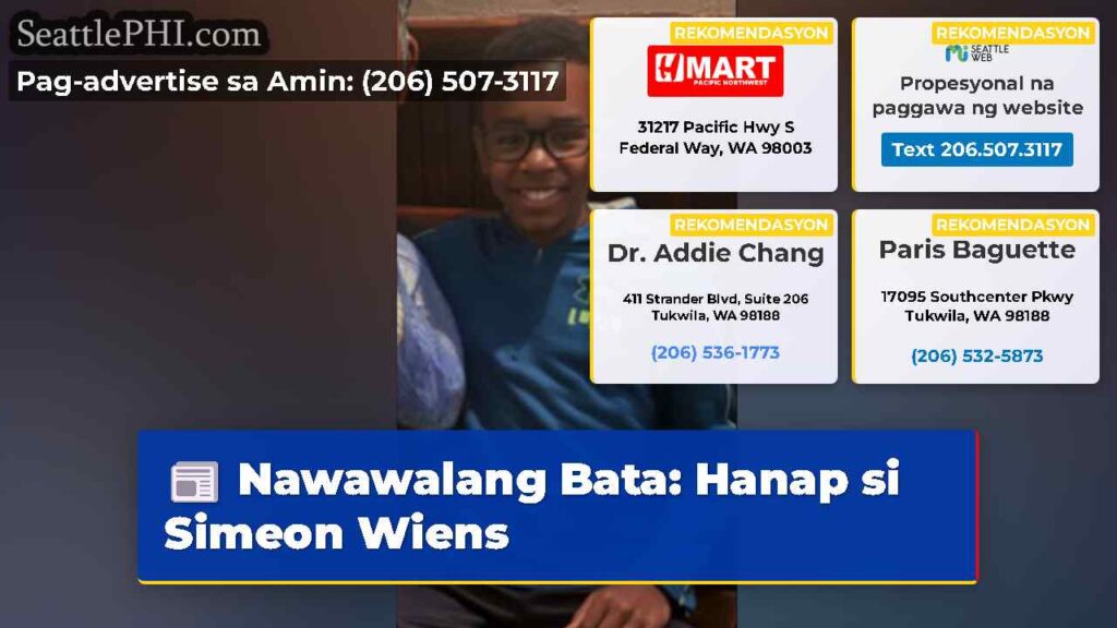 Nawawalang Bata: Hanap si Simeon Wiens