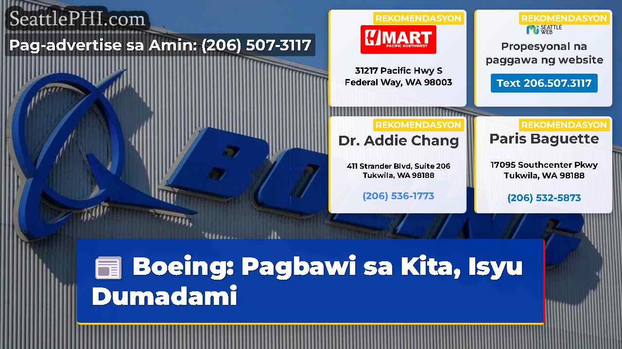 Boeing: Pagbawi sa Kita, Isyu Dumadami