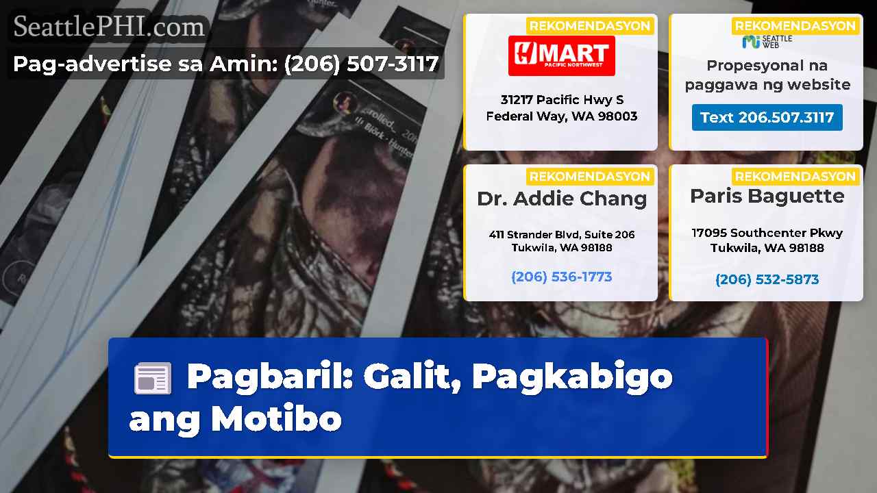 Pagbaril: Galit, Pagkabigo ang Motibo