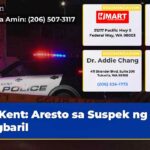 Kent Aresto sa Suspek ng Pagbaril