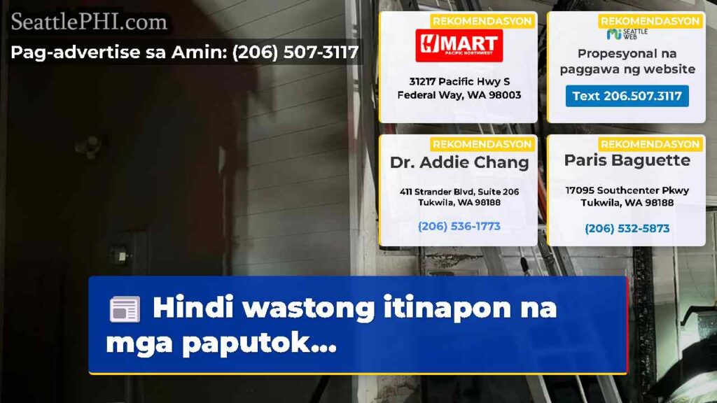 Hindi wastong itinapon na mga paputok...