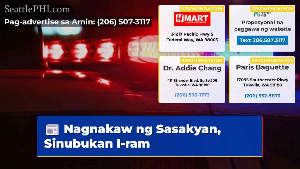 Nagnakaw ng Sasakyan, Sinubukan I-ram