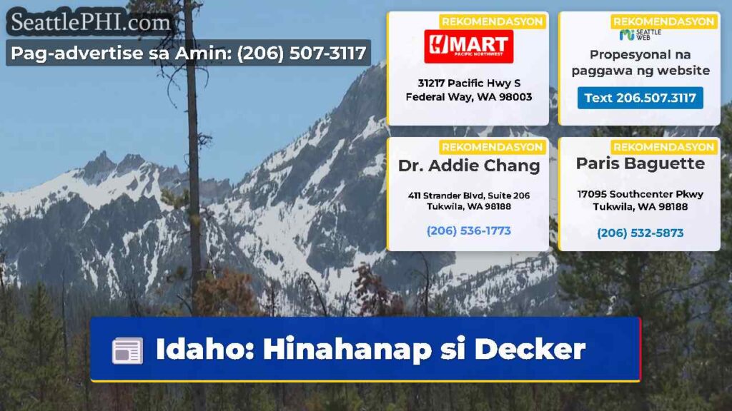Idaho: Hinahanap si Decker