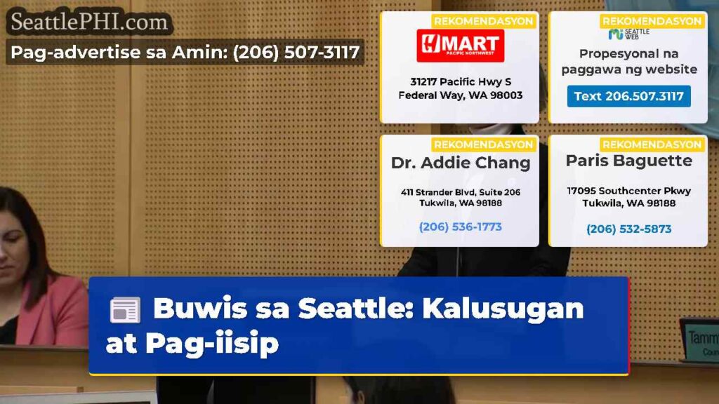 Buwis sa Seattle: Kalusugan at Pag-iisip