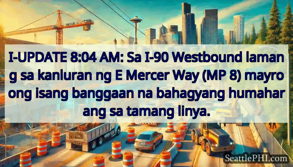 I-UPDATE 8:04 AM: Sa I-90 Westbound lamang sa