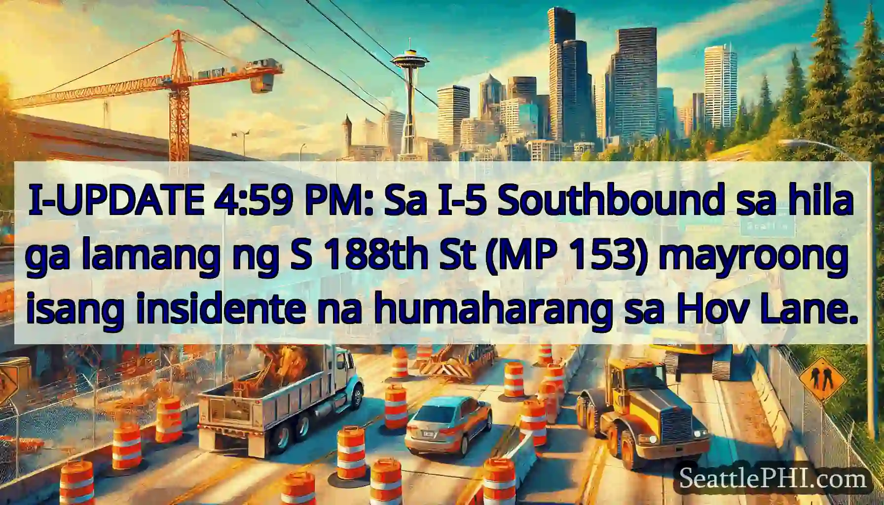 I-UPDATE 4:59 PM: Sa I-5 Southbound sa hilaga
