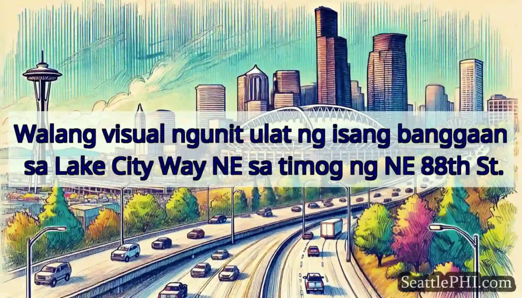 Walang visual ngunit ulat ng isang banggaan sa
