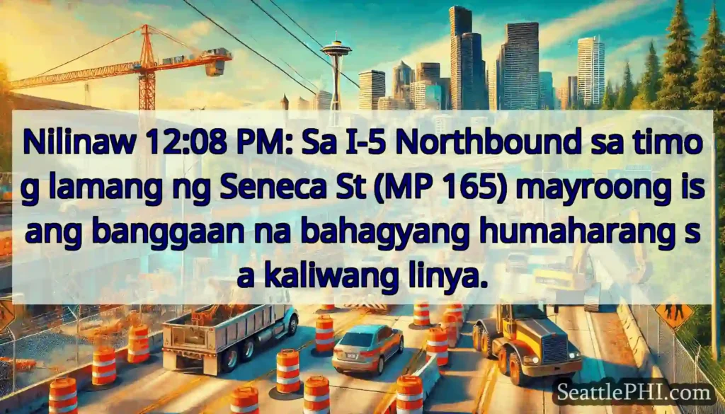 Nilinaw 12:08 PM: Sa I-5 Northbound sa timog
