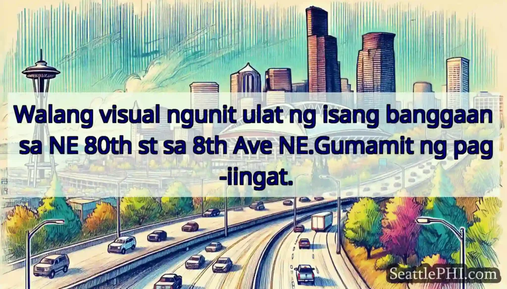 Walang visual ngunit ulat ng isang banggaan sa NE