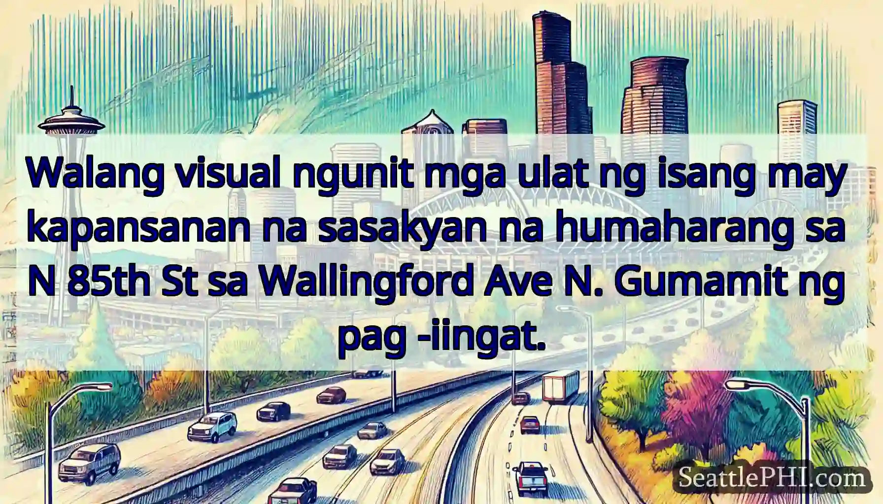 Walang visual ngunit mga ulat ng isang may