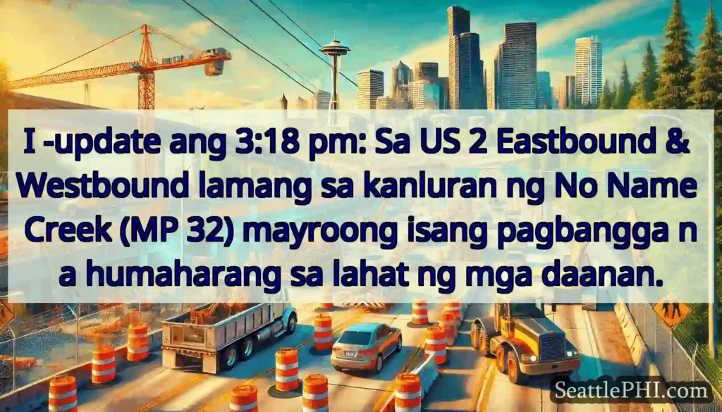 I -update ang 3:18 pm: Sa US 2 Eastbound &