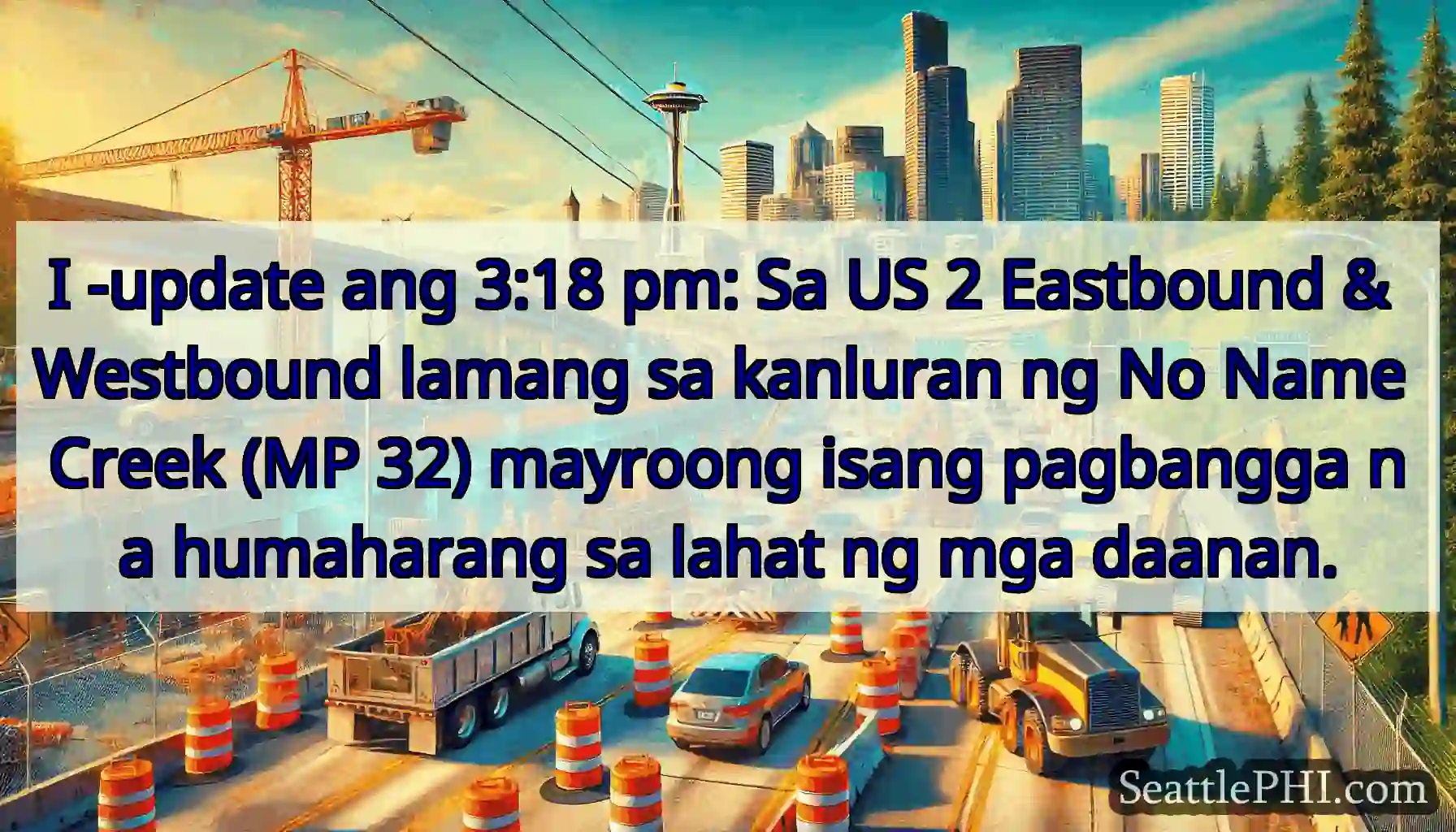 I -update ang 3:18 pm: Sa US 2 Eastbound &