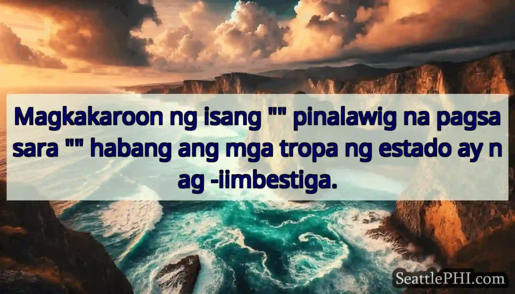 Magkakaroon ng isang pinalawig na pagsasara