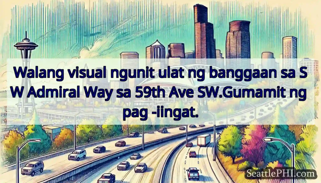 Walang visual ngunit ulat ng banggaan sa SW