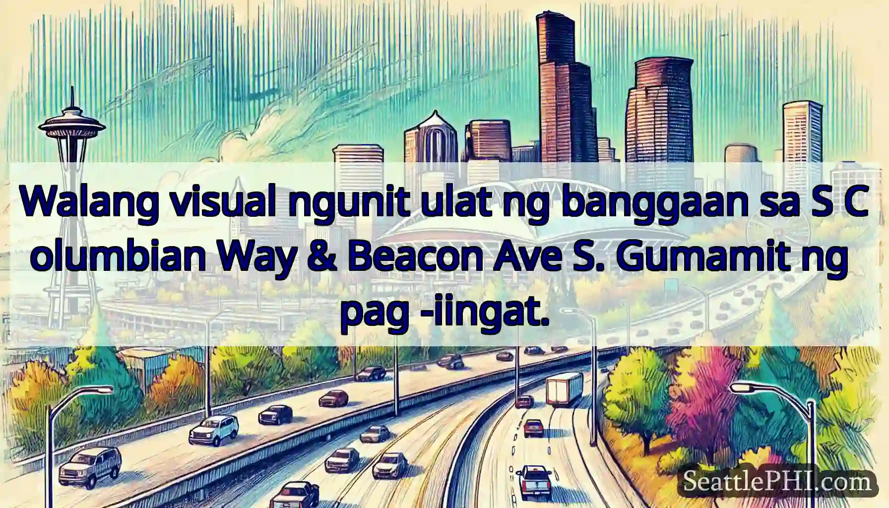 Walang visual ngunit ulat ng banggaan sa S