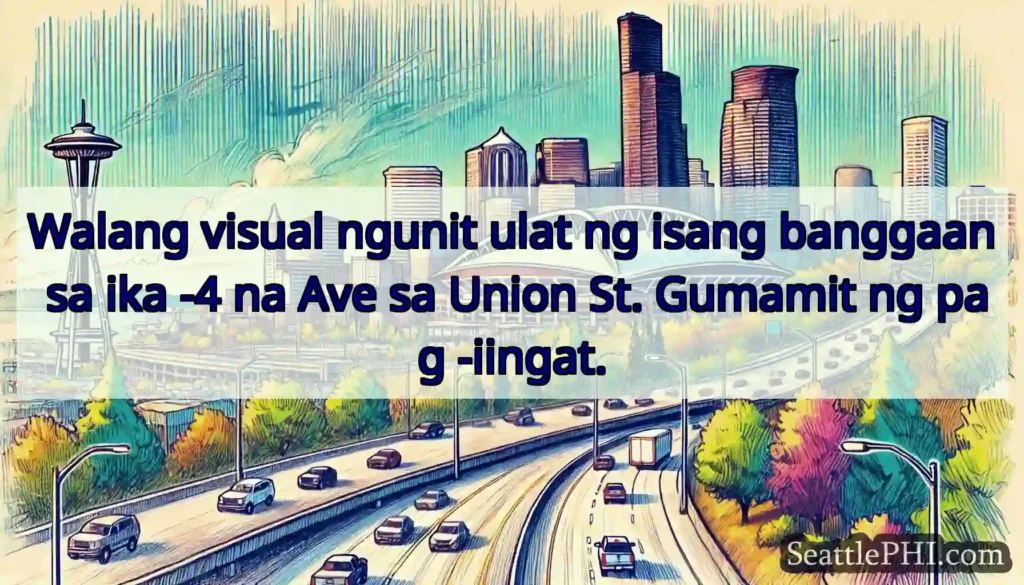 Walang visual ngunit ulat ng isang banggaan sa