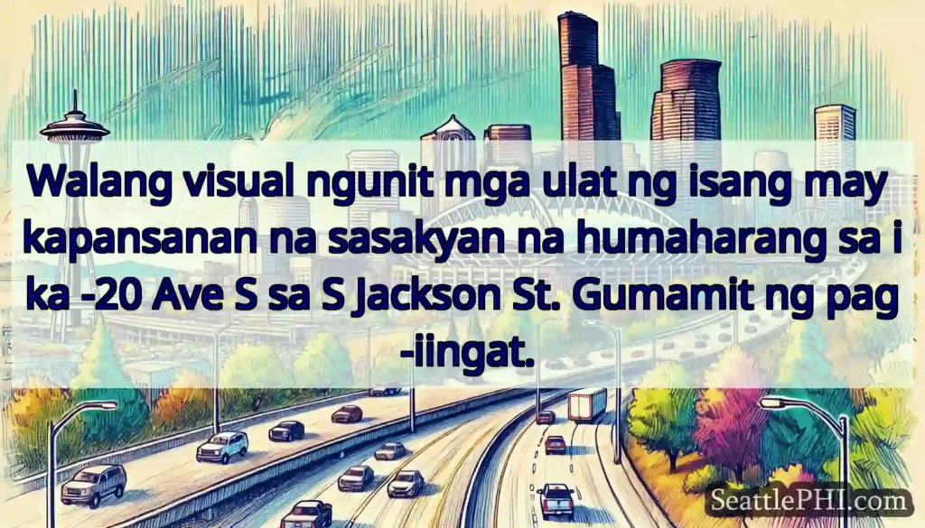 Walang visual ngunit mga ulat ng isang may