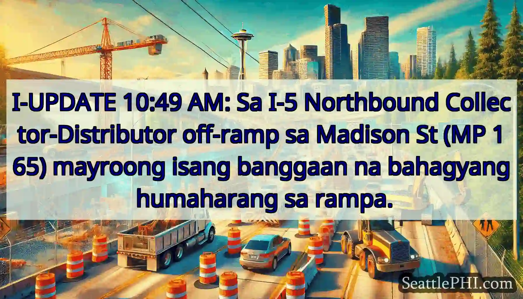 I-UPDATE 10:49 AM: Sa I-5 Northbound