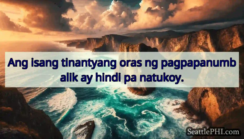 Ang isang tinantyang oras ng pagpapanumbalik ay