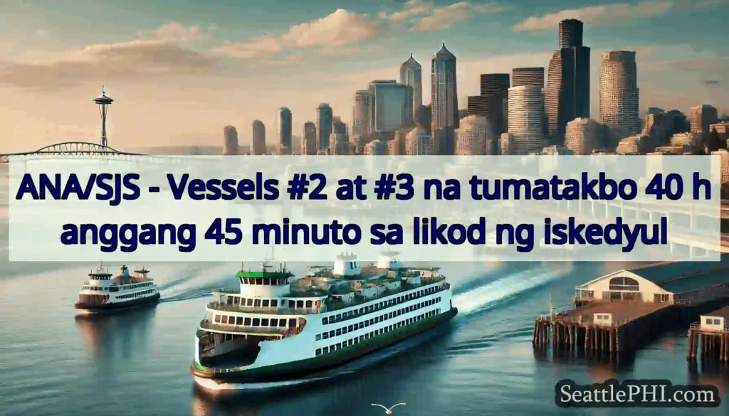 ANA/SJS - Vessels #2 at #3 na tumatakbo 40