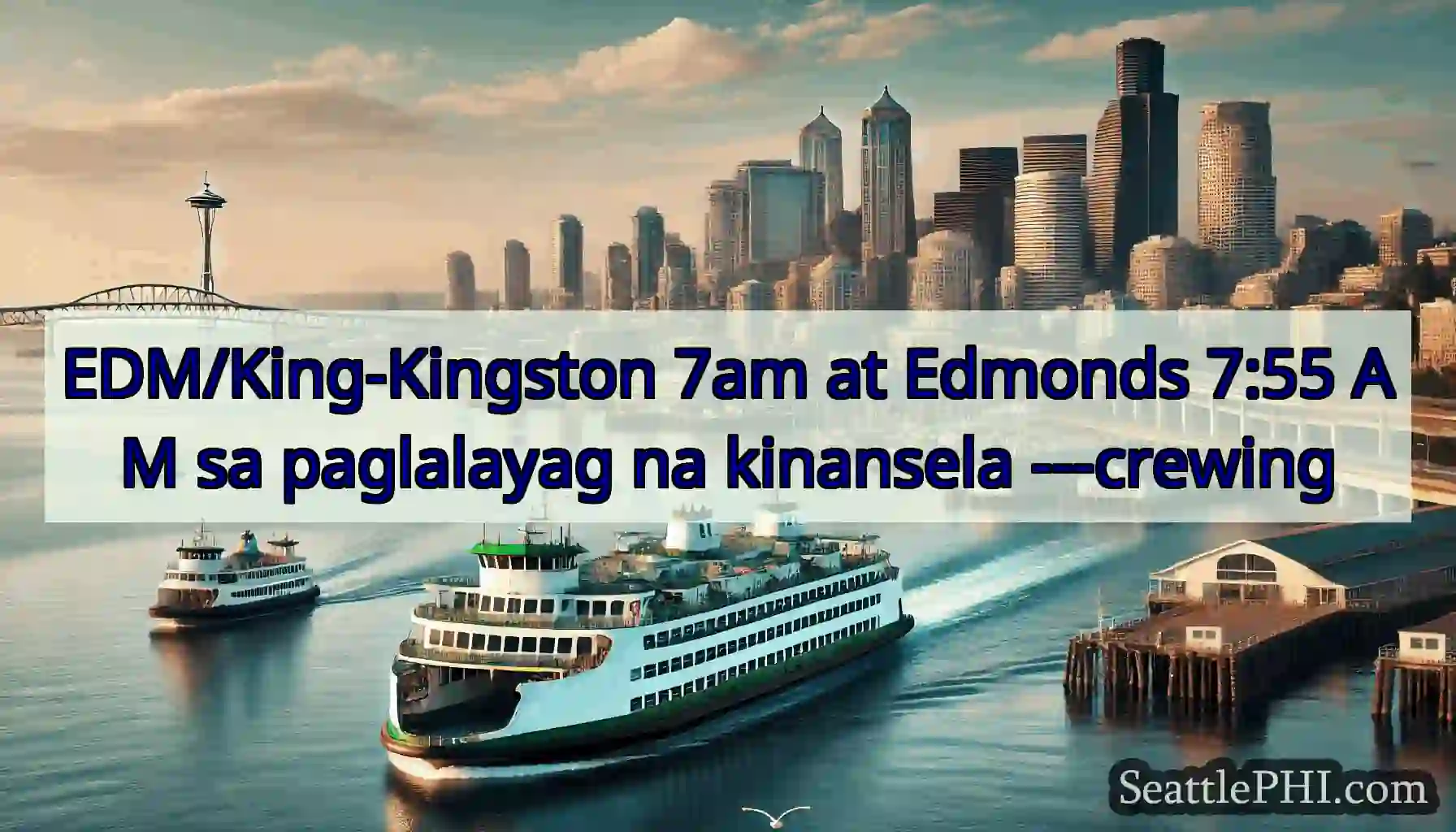 EDM/King-Kingston 7am at Edmonds 7:55 AM sa