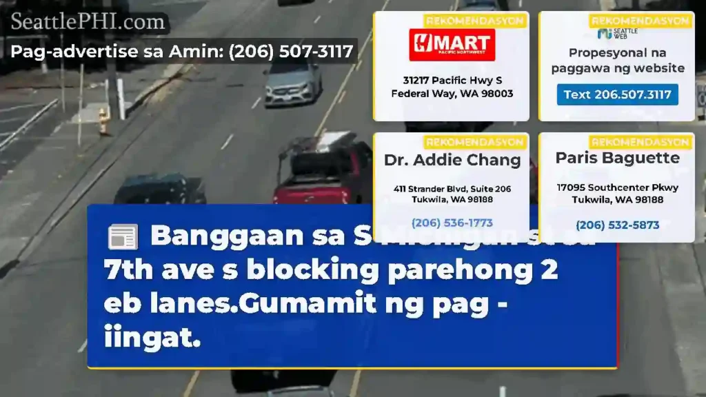 Banggaan sa S Michigan st sa 7th ave s blocking