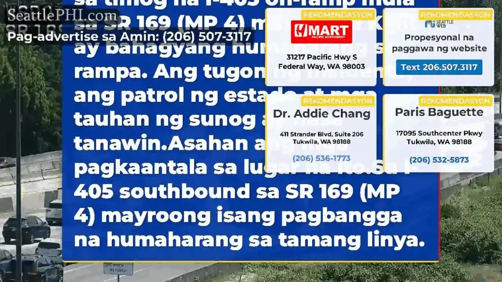 Update: Ang banggaan na ito sa timog na I-405