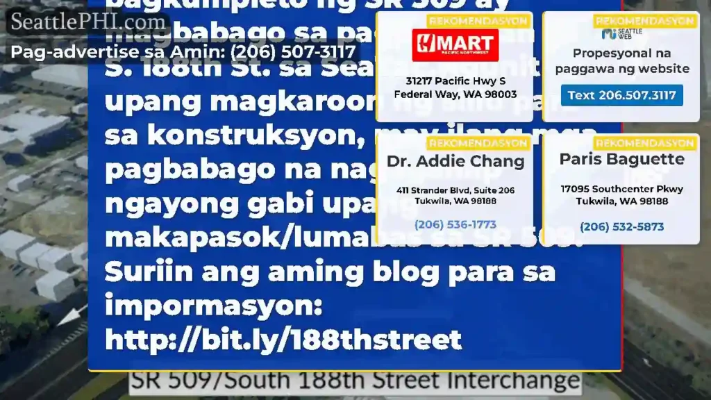 Ang aming proyekto sa pagkumpleto ng SR 509 ay