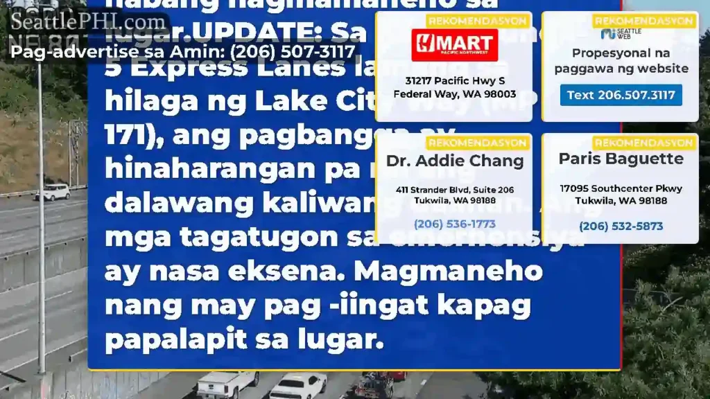 I-UPDATE #2: Sa Northbound I-5 Express Lanes