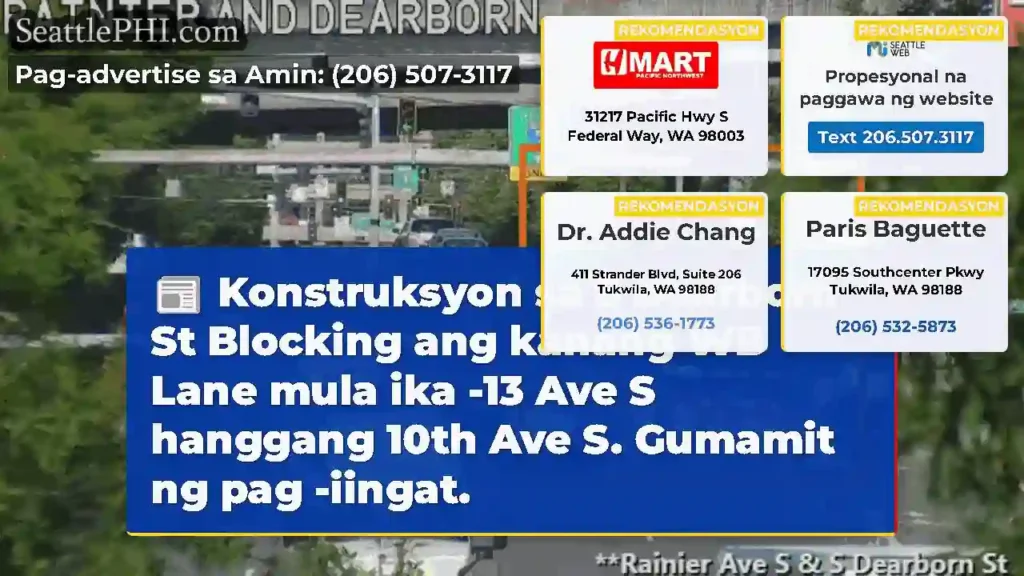 Konstruksyon sa S Dearborn St Blocking ang kanang