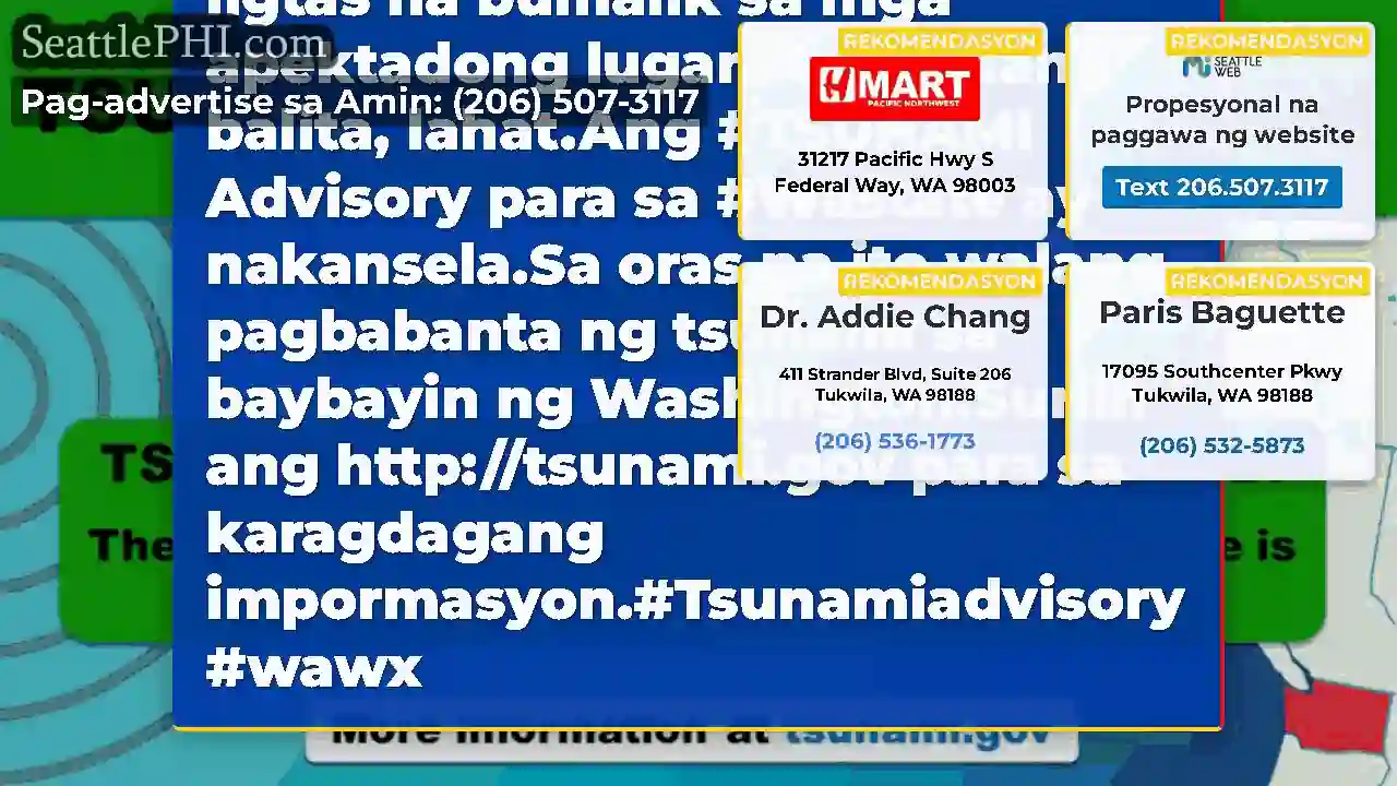 ICYMI: Lahat ng mga alerto sa tsunami ay natapos
