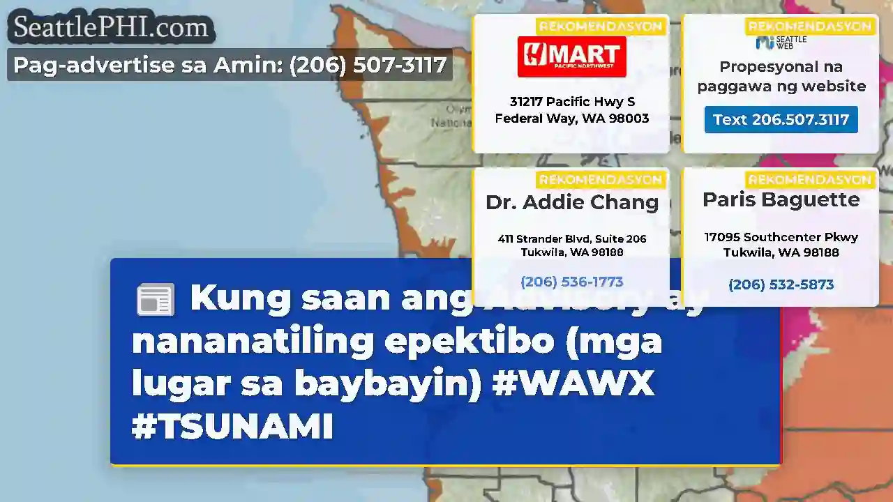 Kung saan ang Advisory ay nananatiling epektibo